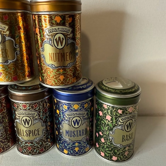 Vintage Watkins 1987 Limited Edition Spice Tins Set of 12 - Picture 5 of 8